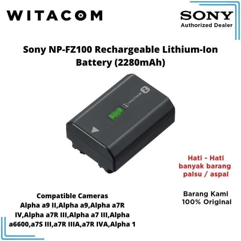 Sony NP-FZ100 Rechargeable Lithium-Ion Battery 2280mAh