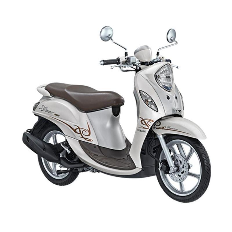 Jual Yamaha New Fino 125 Premium Fi Sepeda Motor White Latte Online Februari 2021 Blibli