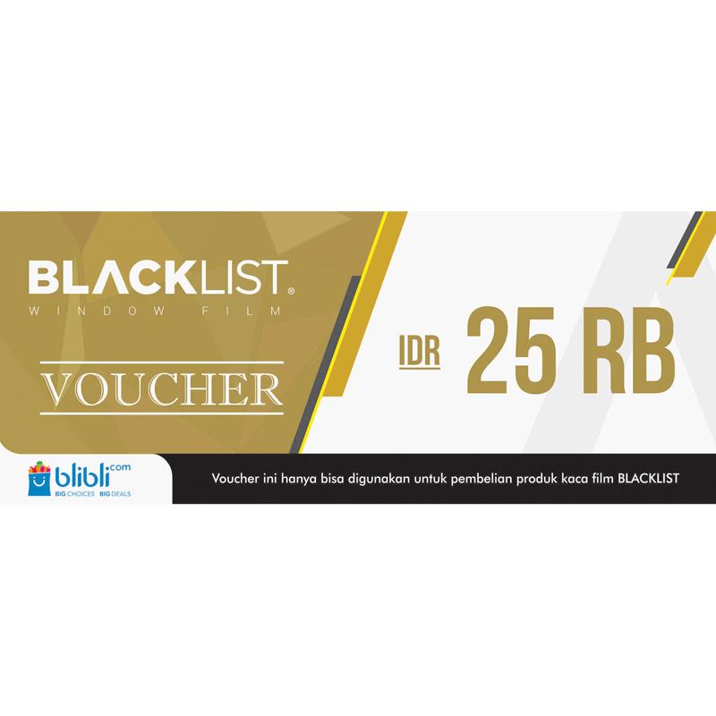 Jual Blacklist Window Film Voucher Fisik Belanja Idr 25 000 Online Maret 2021 Blibli