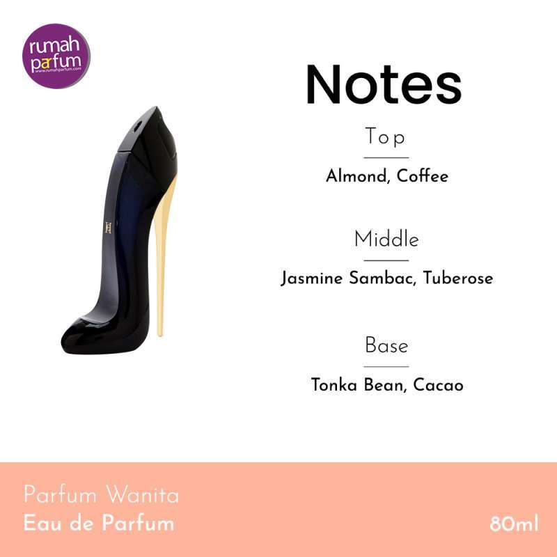 Carolina herrera good girl notes store