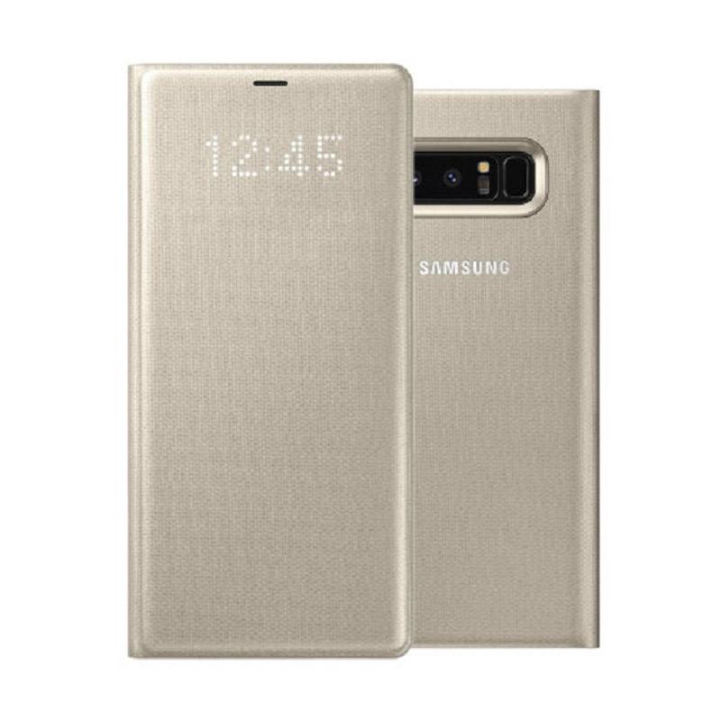 Samsung LED View Original Flip Cover Casing for Samsung Galaxy Note Gold