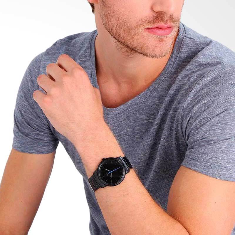 Promo Fossil The Minimalist Slim Jam tangan Pria Black FS5308