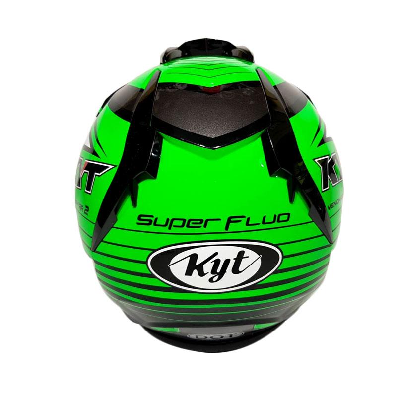 Jual Kyt Venom Rr Motif Double Visor Helm Half Face Black