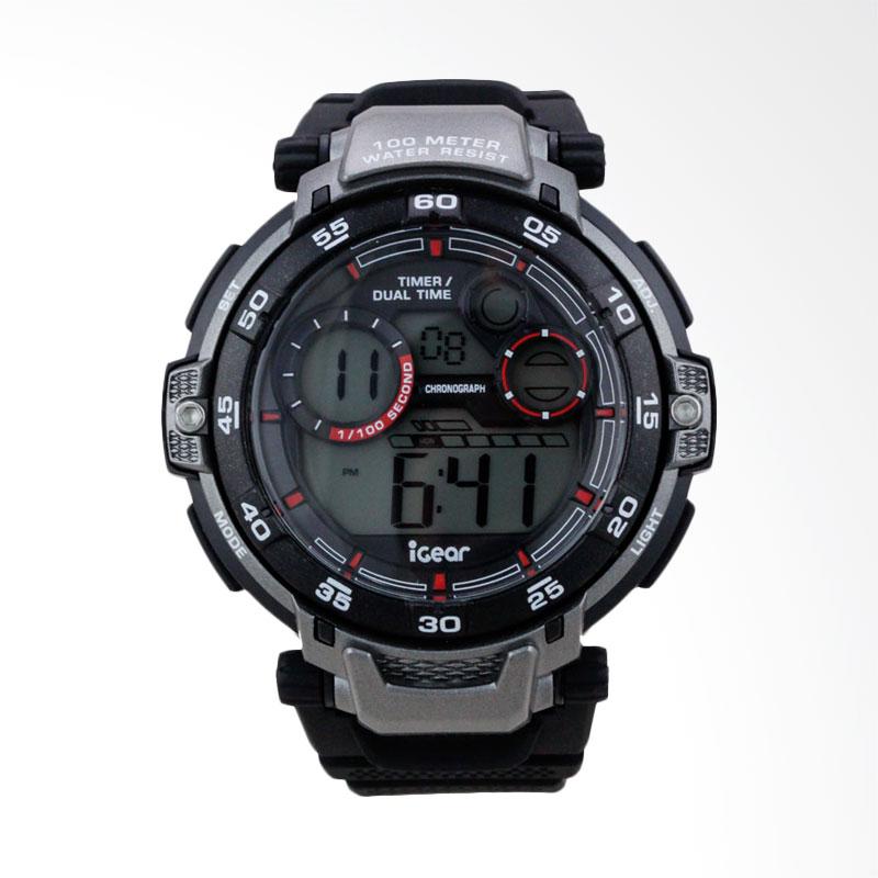 Digitec Dual Time Jam Tangan Pria Hitam List Merah Rubber Strap Source Lihat .