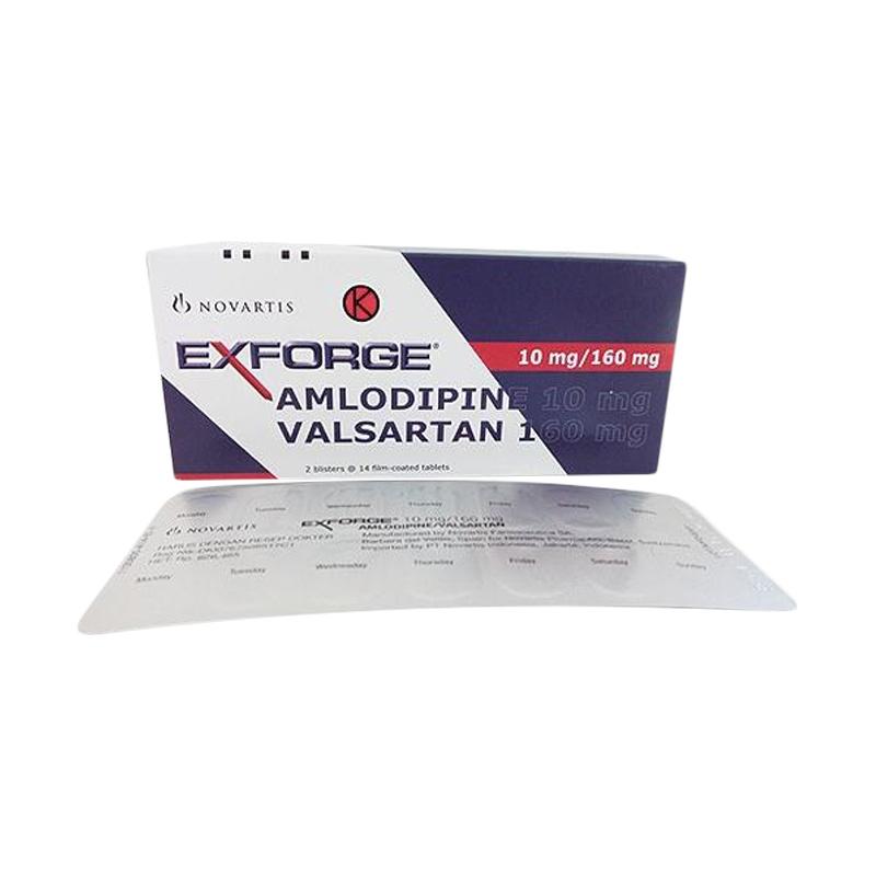 novartis exforge tablet 10 mg 160 mg obat hipertensi 14 tablet strip