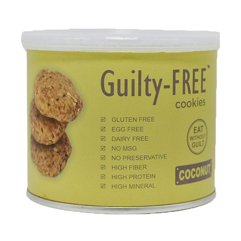 Harga GUILTY FREE COOKIES Coconut Makanan Kering 180 g Hari Ini
