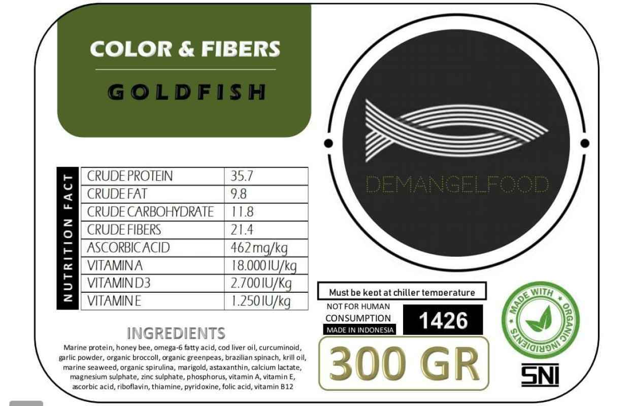 Jual GELFOOD GOLDFISH / MAS KOKI COLOR AND FIBERS 300 GRAM ...