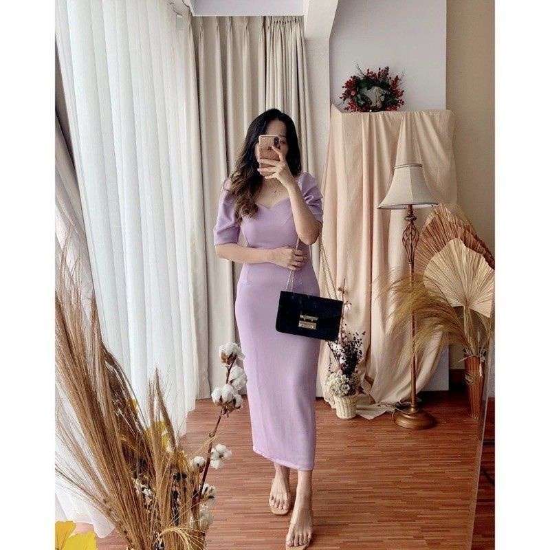 Lilac store scuba dress