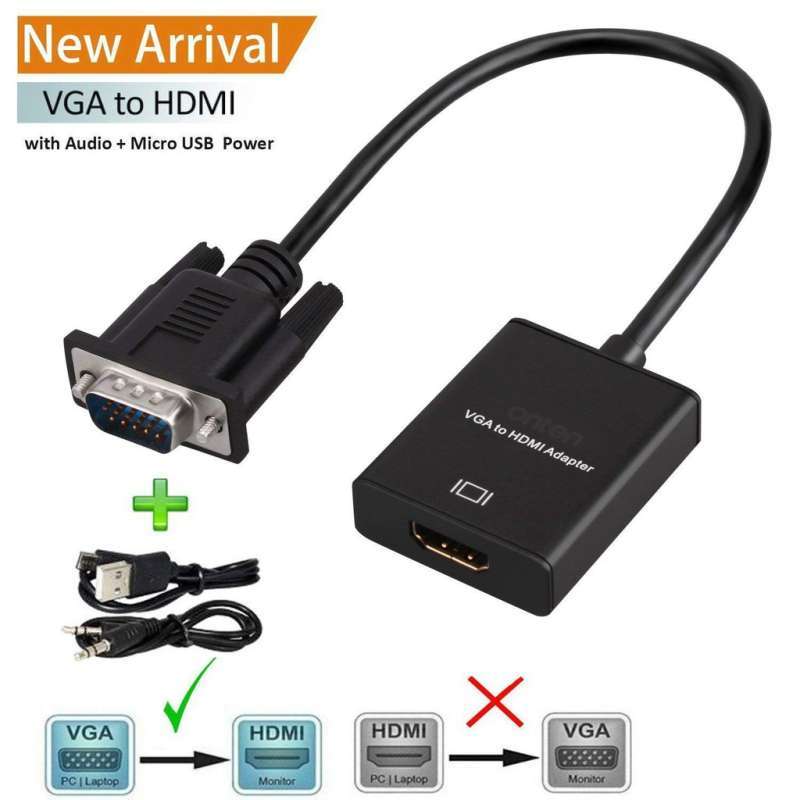 Jual Adapter VGA to HDMI 1080P di 