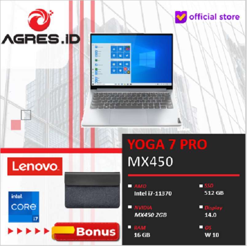Jual Lenovo Yoga Slim 7 Pro 14 51ID - i7 11370 16GB 1TBssd ...