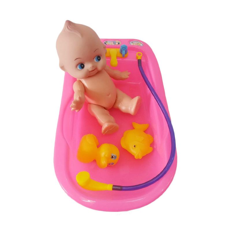 baby doll in bathtub