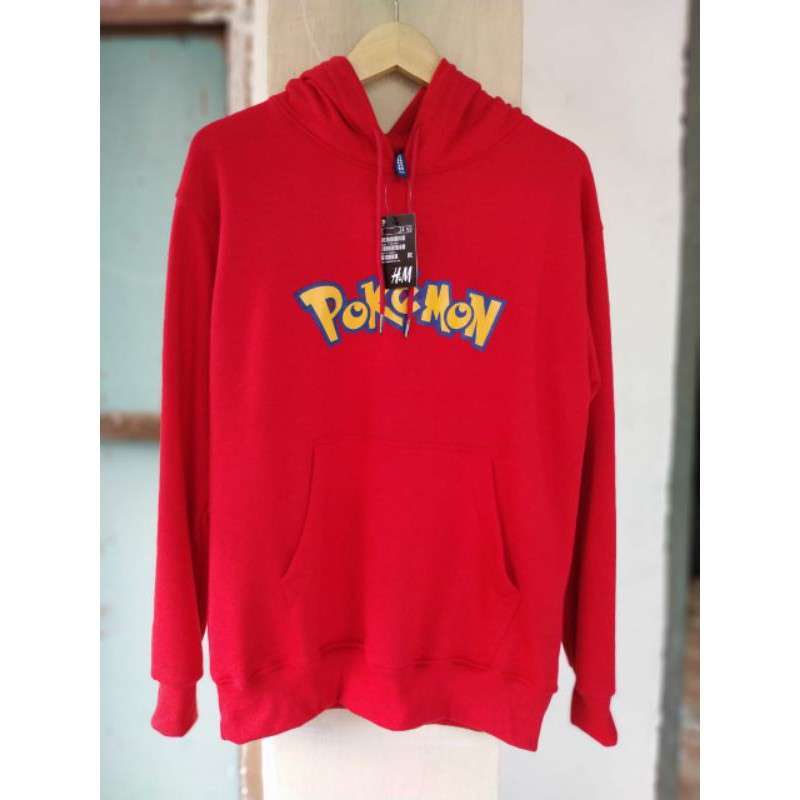 Hoodie h&m merah sale