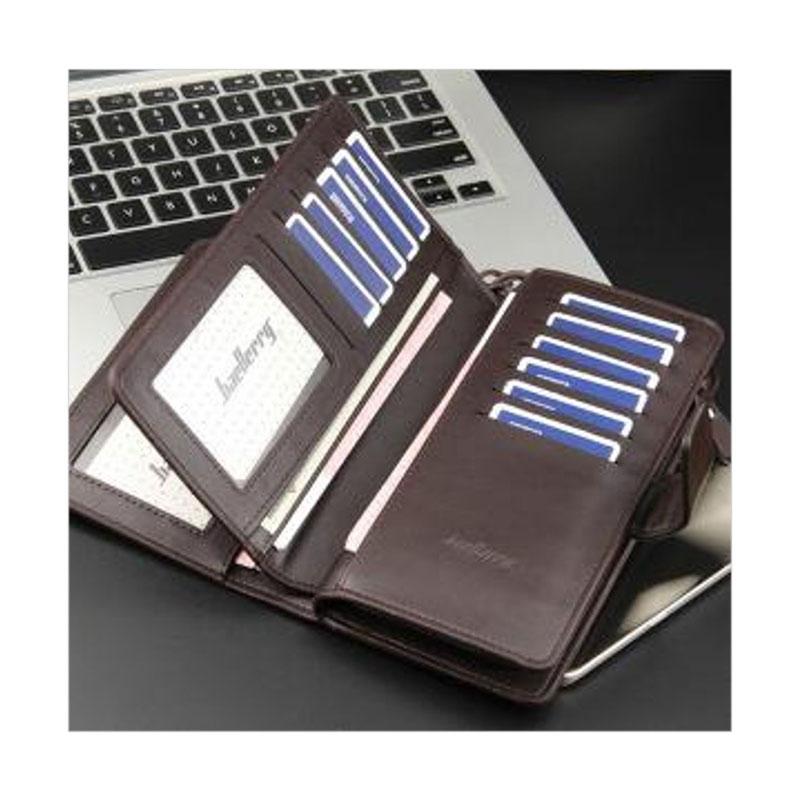 Jual Baellerry Original 21 Slot Dompet Unisex Coklat Online Oktober 2020 Blibli Com
