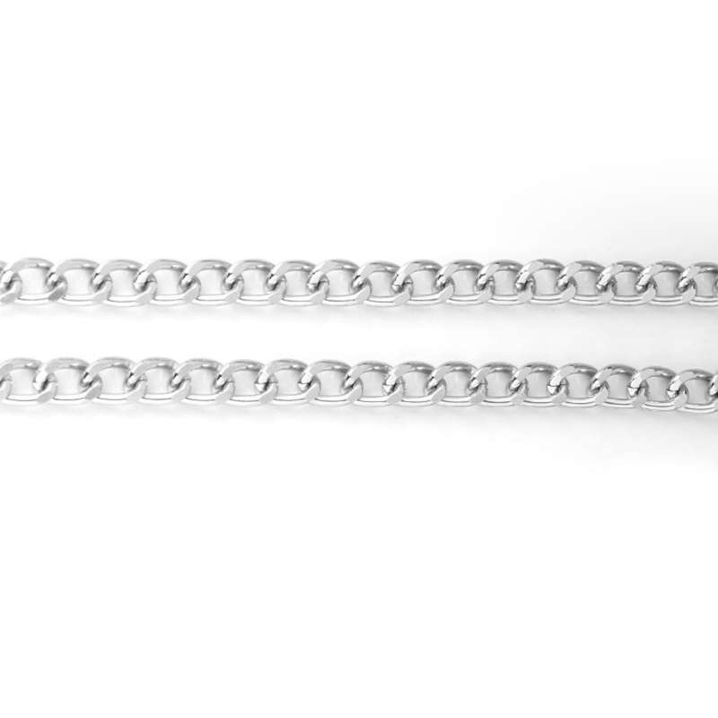 Promo Curb Chains Twisted Cross Cable 