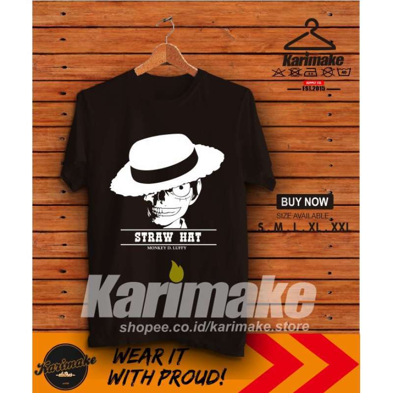 Promo Kaos Baju Anime One Piece Straw 