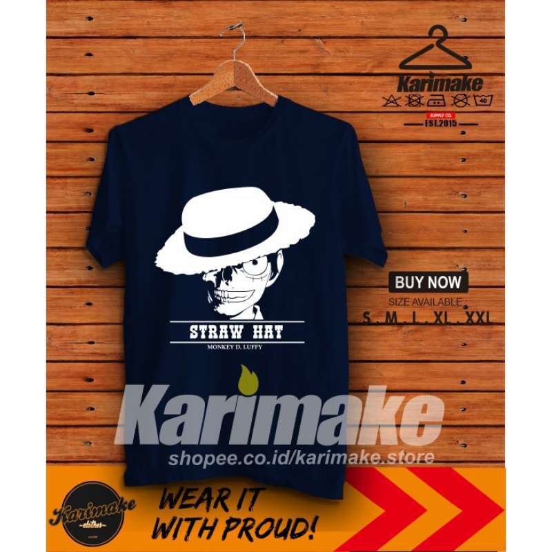 Promo Kaos Baju Anime One Piece Straw 