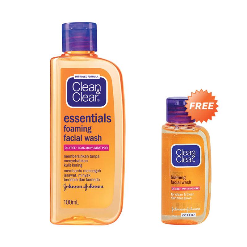 clean & clear foaming face wash harga