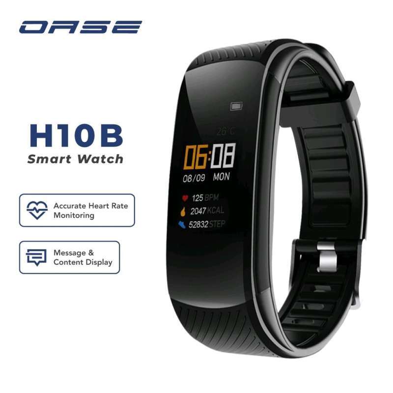 OASE Smartwatch Waterproof IP67 Smartband Health Monitoring Watchband  Garansi