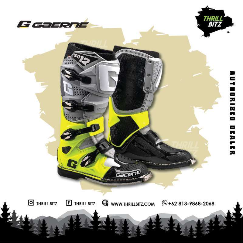Jual Sepatu Gaerne SG12 Boots - Grey 