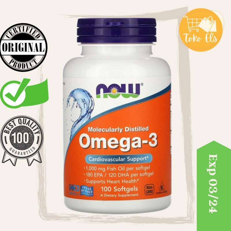 1000mg minyak ikan omega-3 Sehat omega