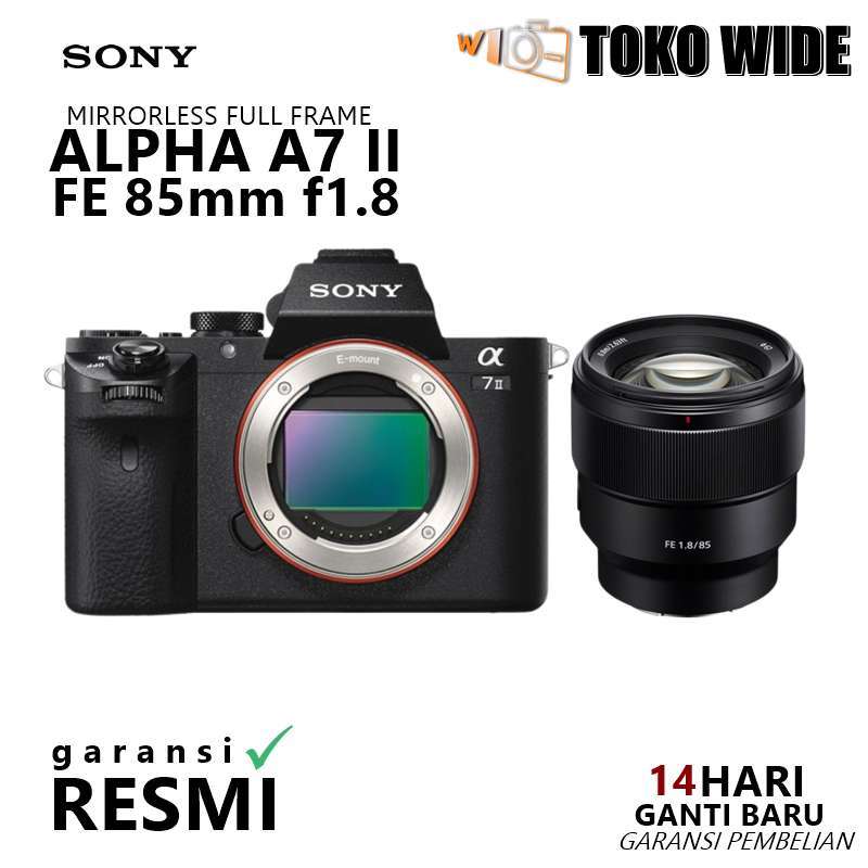 [TOKO WIDE] SONY A7II BODY FE 85mm CAMERA SONY ALPHA A7 II FE 85MM  GARANSI RESMI
