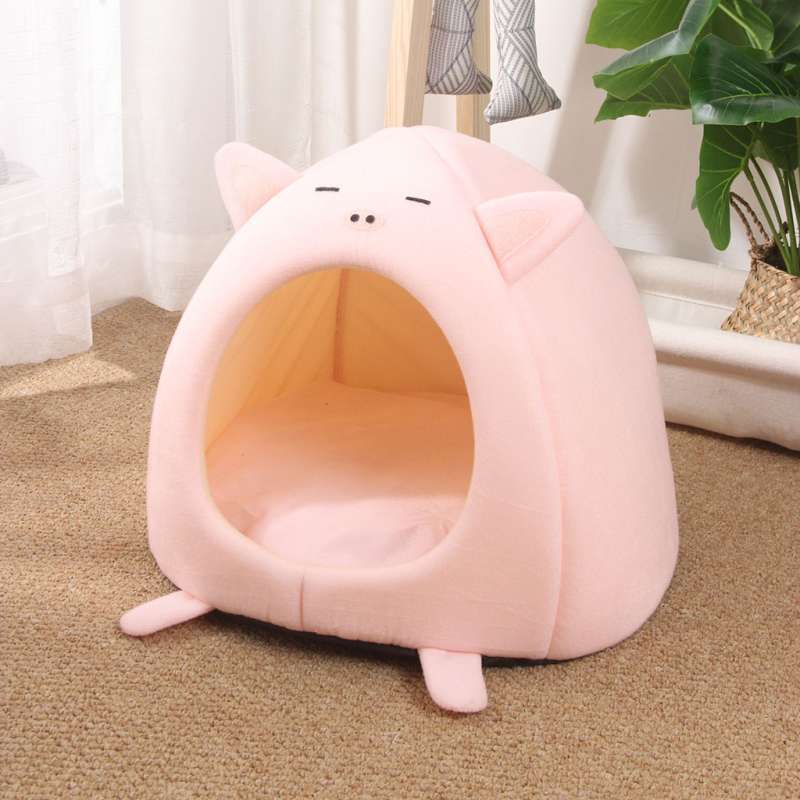 Promo Cute Cartoon Pet Bed Cat Dog Nest Bed Kennel Warm Comfortable Pet  Sleeping Pig S Diskon 17% di Seller Homyl - China | Blibli