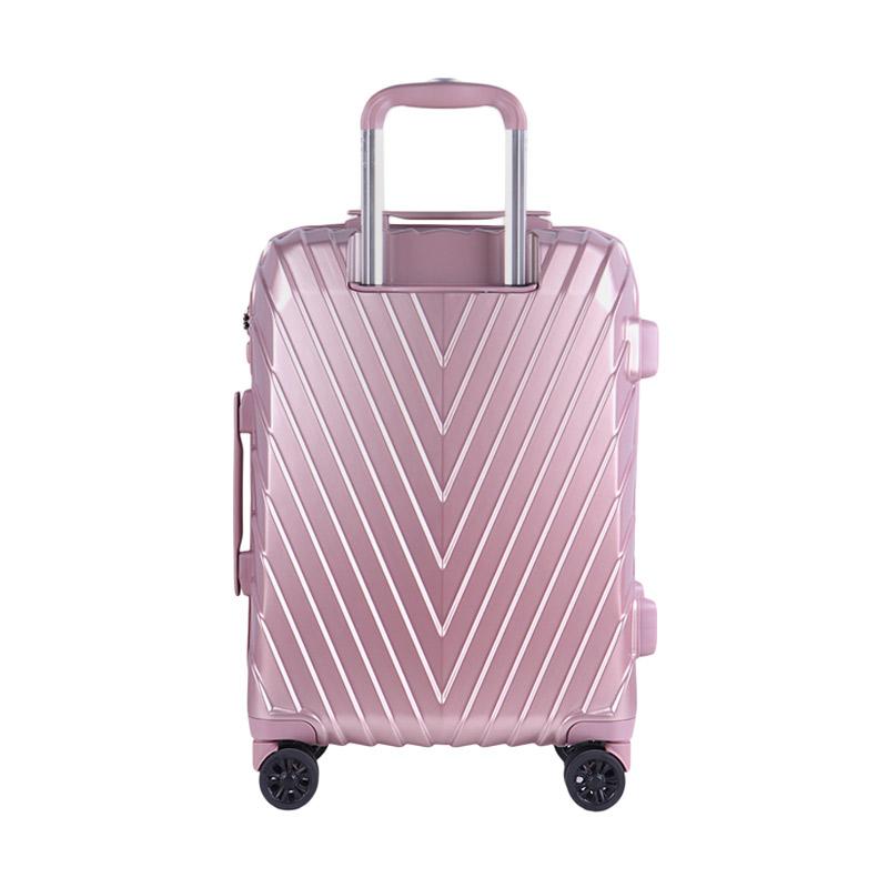 elle luggage pink