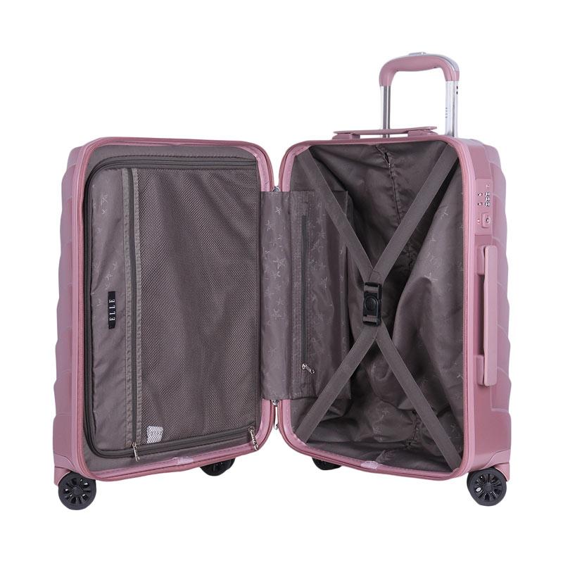 Elle luggage store pink