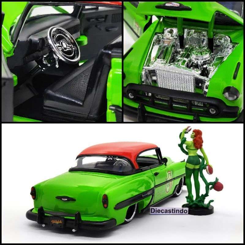 Jual Jada 1:24 - DC Bombshells 1953 Chevy Belair With Poison