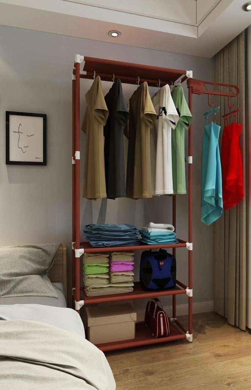 standing hanger serbaguna - rak gantung baju lemari pakaian