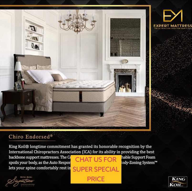 King koil store chiro mattress