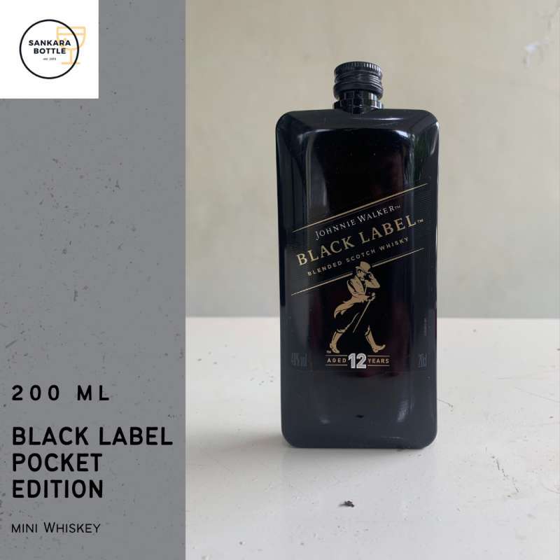 Jual Johnnie Walker Black Label Pocket Miniatur di Seller ...