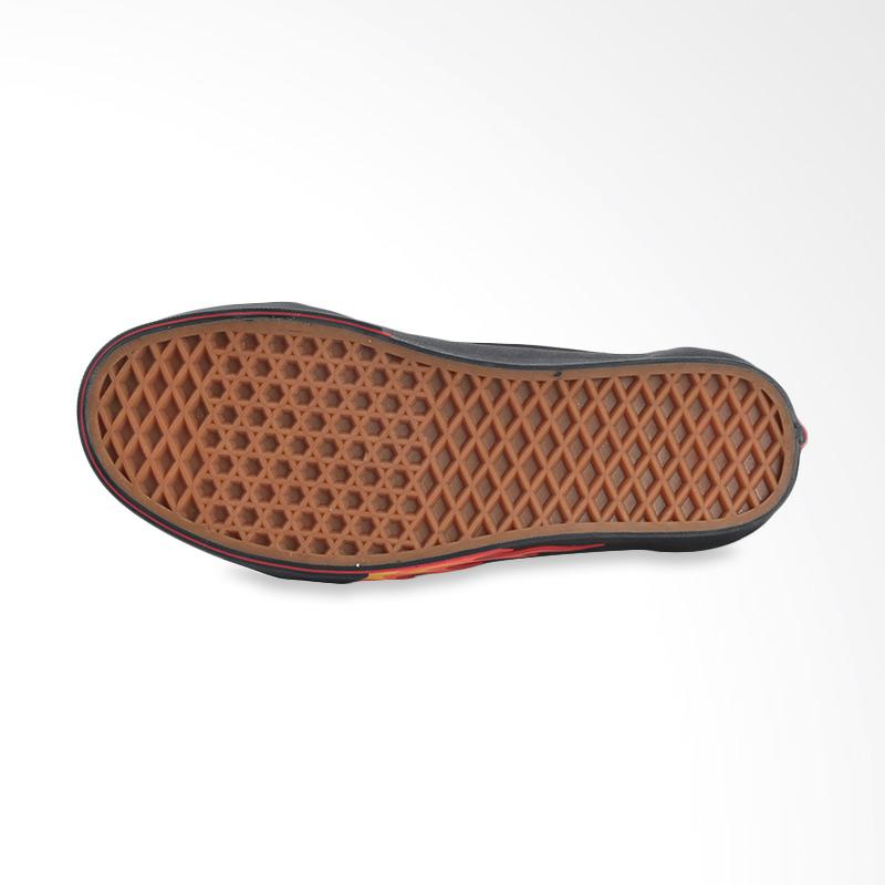 vans old skool flame wall black