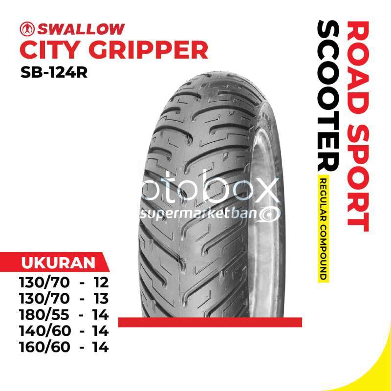 Beheren Uitwisseling een Jual Ban Luar Motor Swallow SB-124R Tubeless Ring 14 Ukuran 180/55 di  Seller otoboxindonesia - Palebon, Kota Semarang | Blibli