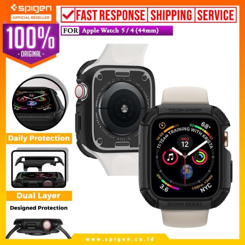 Jual Case Apple Watch Series 4 44mm Spigen Anti Shock Tough Armor