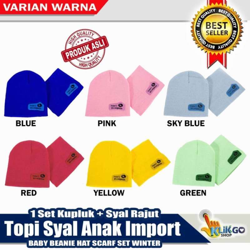 Promo FREE ONGKIR TOPI KUPLUK SYAL ANAK 