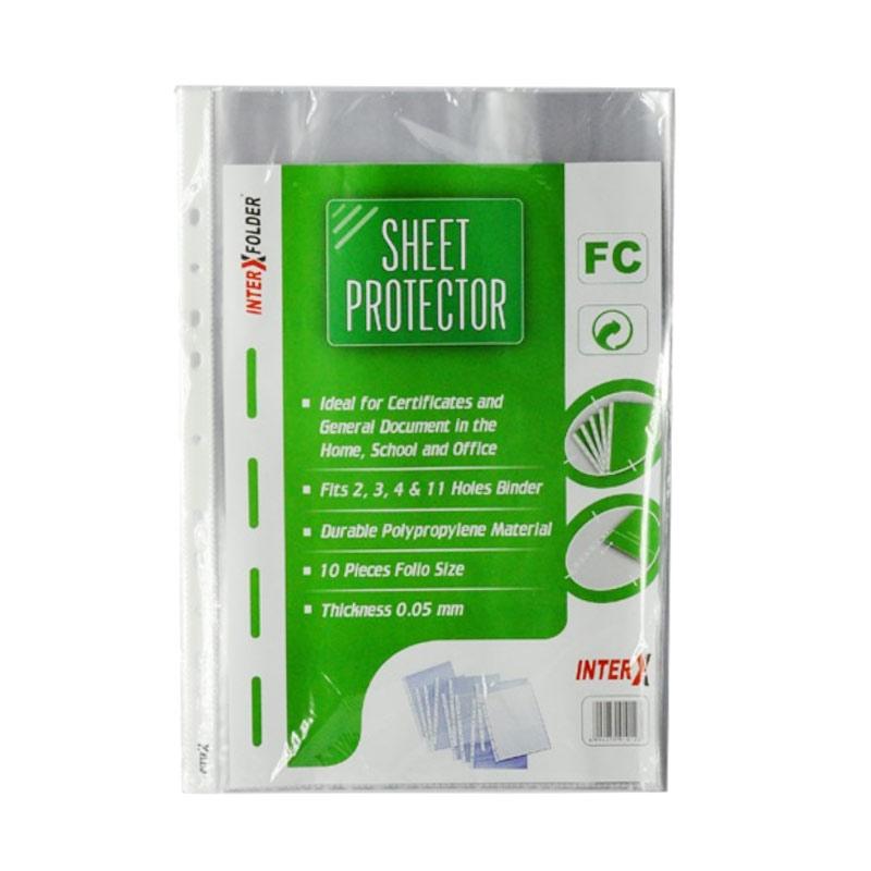 Jual Inter X Folder Sheet Protector Map Clear Size F4 Online September 2020 Blibli Com