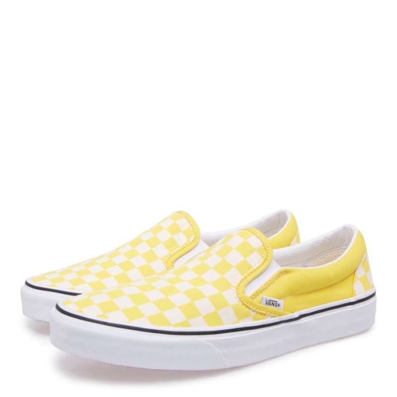 vans yellow gingham
