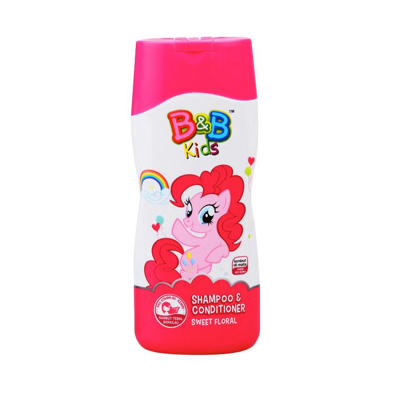 b b kids little pony sweet floral shampoo and conditioner 200 ml