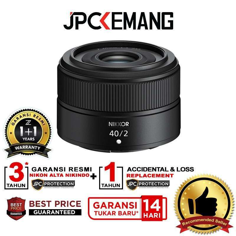 JPC KEMANG Nikon Z 40mm f2 Fullframe Lens Nikkor Z 40mm f/2 GARANSI RESMI