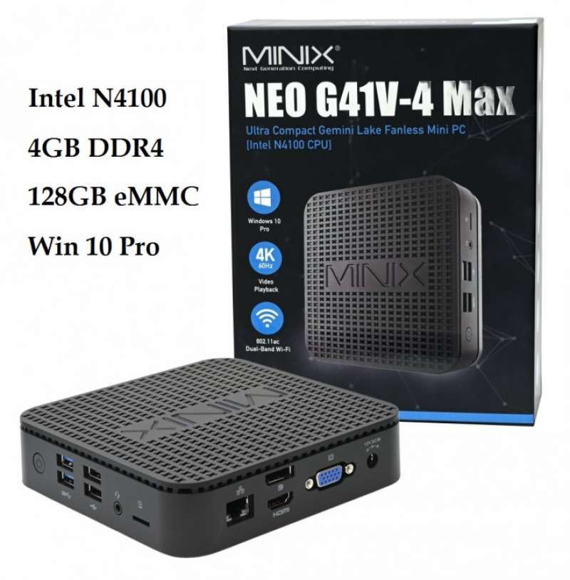 Jual Minix Neo G41v-4 Max Mini Pc Intel N4100 RAM 4gb Rom 128gb