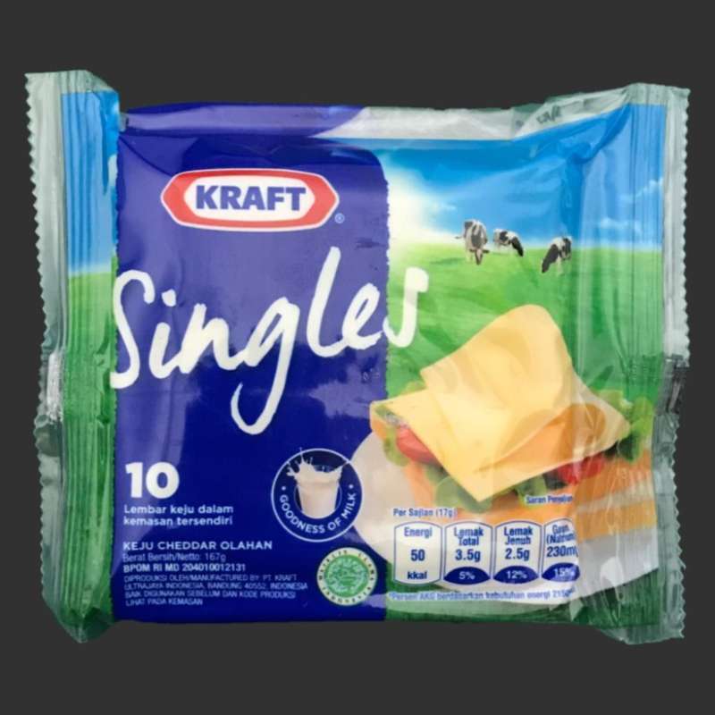 Jual Keju Kraft Singles 10 slices 167gr -02 di Seller Sahabat ...