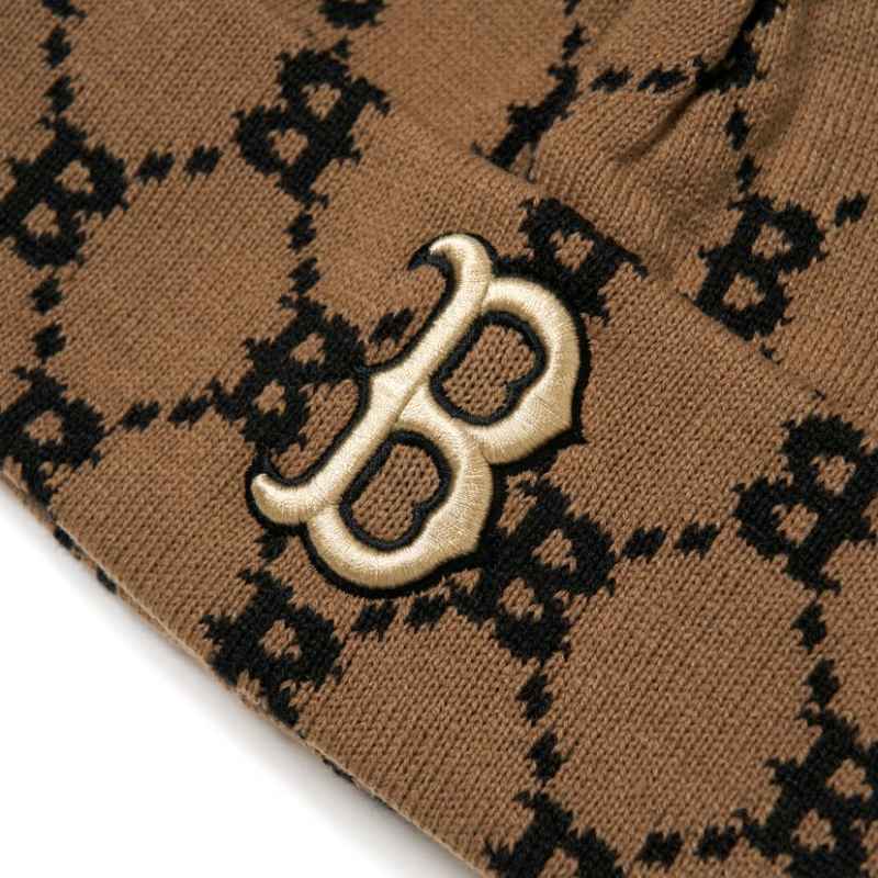 Monogram Diamond Mid Beanie Boston Red 