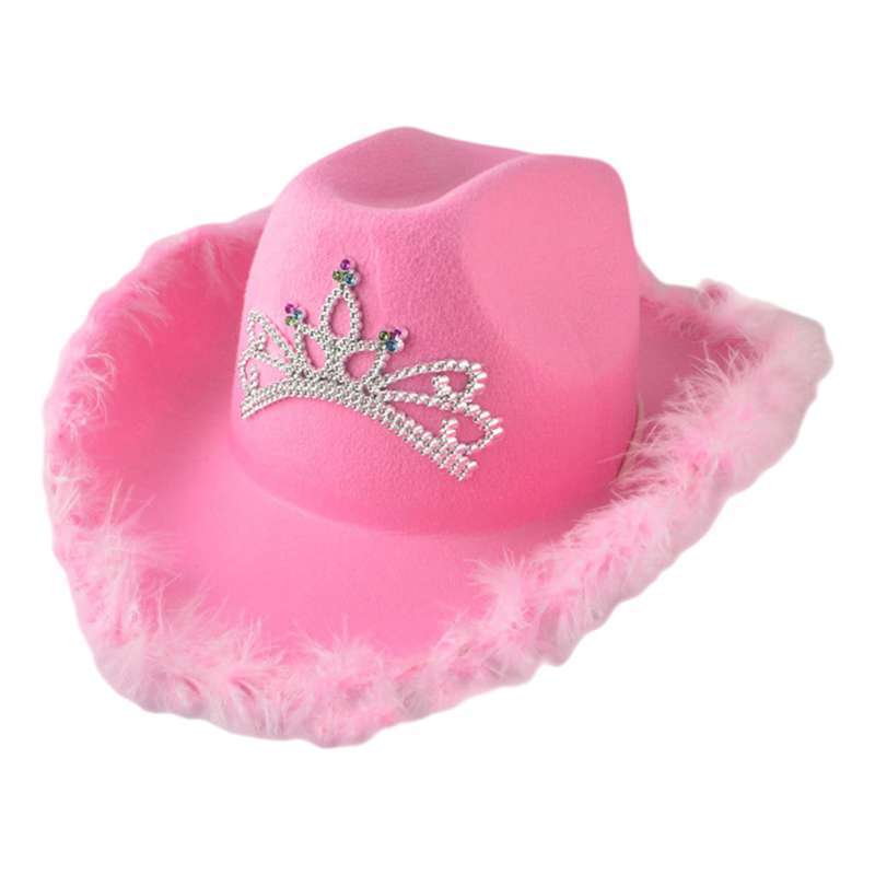 Cowboy Cowgirl Hat with Crown Wide Brim 