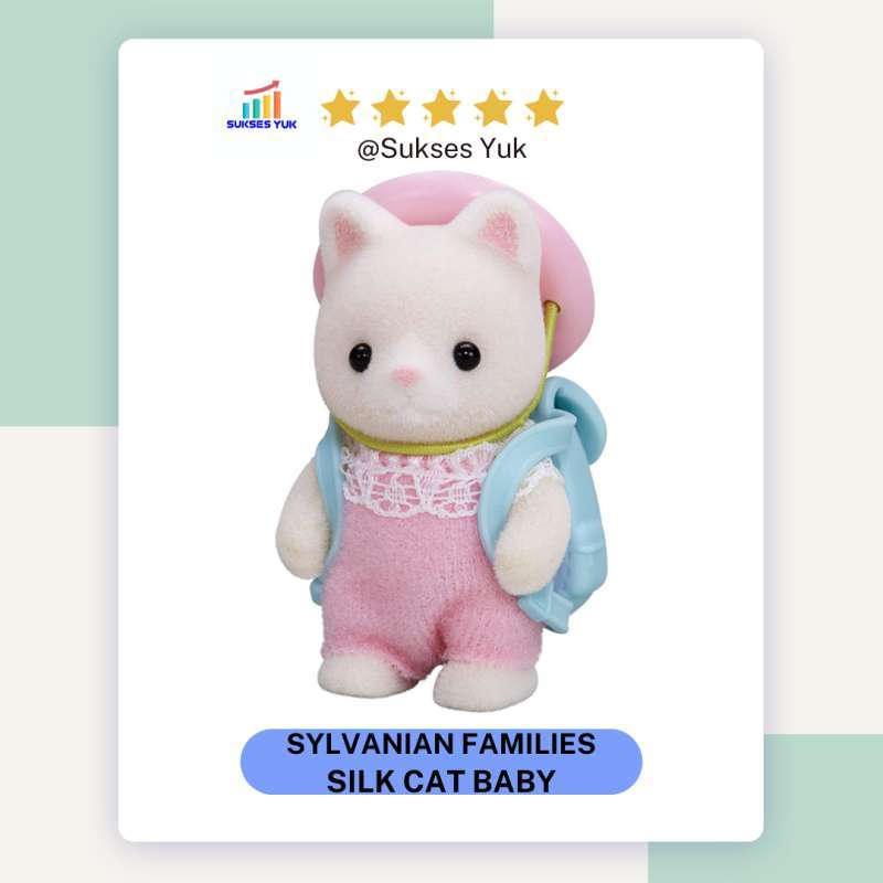 Sylvanian families silk cat baby outlet