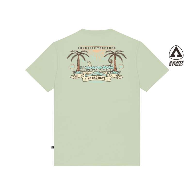 Jual Aerostreet T Shirt Beach Hijau 