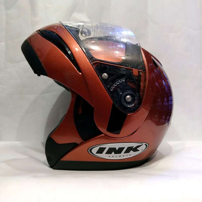 Promo Helm Ink Top Gun Solid Sparkling Bronze Helm Full Face