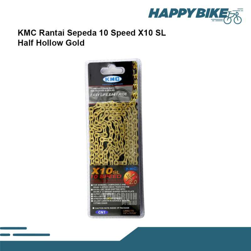 Rantai kmc 10 speed gold top