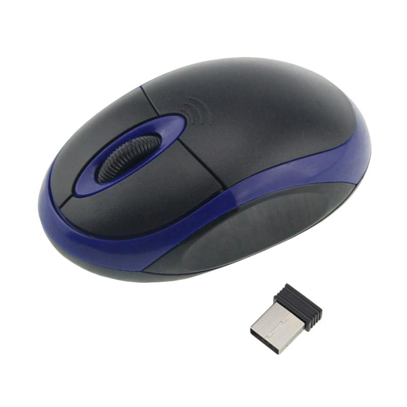 Jual MAIKOU Ultra Sensitif Mouse Optical Wireless - Biru [2.4 GHz ...