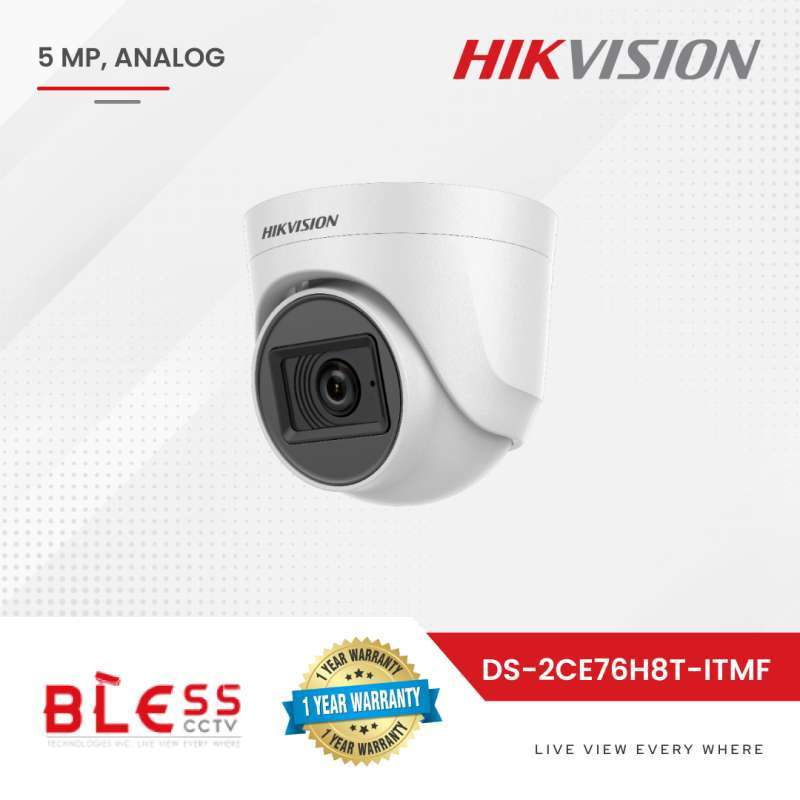 Jual KAMERA CCTV HIKVISION DS-2CE76H8T-ITMF, 5MP ANALOG CAM di Seller  Bless_CCTV - Kenanga-2, Kota Tangerang | Blibli